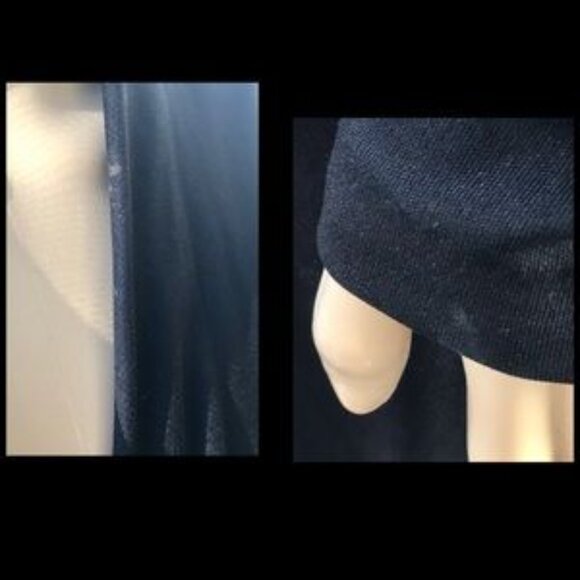 ▪️VTG▪️UNION MADE ▪️ILGWU▪️60’s 70’s Black Draped Knotted Belt Sateen Maxi Dress - Picture 6 of 8